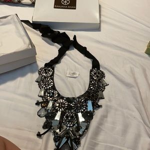 Ranjana Khan Black mirrored necklace